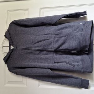dark blue zip up hoodie